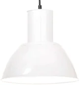 Lampy sufitowe - VidaXL Lampa wisząca, 25 W, biała, okrągła, 28,5 cm, E27 320570 - miniaturka - grafika 1