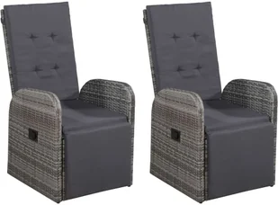 vidaXL 5-częściowy zestaw mebli ogrodowych szary 3067720 - Meble ogrodowe - miniaturka - grafika 4