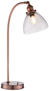 Endon Industrialna LAMPA stołowa HANSEN 77861  szklana LAMPKA stojąca biurkowa kopuła skandynawska miedź przezroczysta Endon - Lampy sufitowe - miniaturka - grafika 5