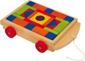 Klocki - Small Foot Design Wózek z klockami drewnianymi - miniaturka - grafika 1