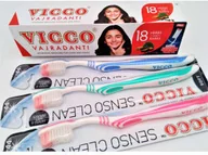 Pasty do zębów - Vicco Pasta do Zębów Vicco Vajradanti 200ml + szczoteczka Sensoclean gratis! - miniaturka - grafika 1