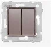 Gniazdka elektryczne - Berker podwójny Polmark Tarnów Rosa Tytan - miniaturka - grafika 1