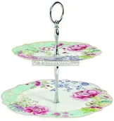 Tace i patery - Nuova Cer Easy life r2s DWUPIĘTROWA PATERA DO CIAST I OWOCÓW - CHINOISERIE (1059 CHI) - miniaturka - grafika 1