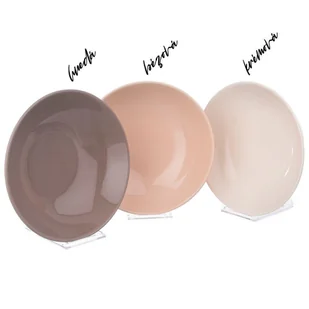 Orion Talerz OBIADOWY głęboki ceramiczny 20,5 cm 0,85L BRĄZOWY 128434 - Talerze - miniaturka - grafika 2