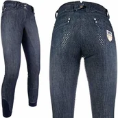 Bryczesy - HKM PRO Team Miss Blink Easy bryczesy z pełnym lejem silikonowym, 52 - miniaturka - grafika 1