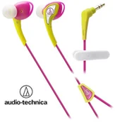 Słuchawki - Technika ATH-SPORT2YP żółto-różowe - miniaturka - grafika 1