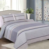 Pościel - Euromat Dwustronna Narzuta TAVIRA BJ-075 Arles 220x240+2x40x40 14260 - miniaturka - grafika 1