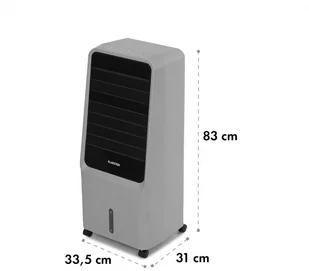 Wentylator Klarstein Townhouse, wentylator/chłodnica powietrza, 7 l, 110 W, pilot zdalnego sterowania, pakiet lodowy, jasnoszary ACO4-Townhouse BK - Wentylatory - miniaturka - grafika 9