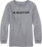 Koszulki dla chłopców - Burton t-shirt BOYS MOUNTAIN HORIZONTAL LS GRAY HEATHER - miniaturka - grafika 1