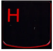 Klawiatury do laptopów - Lenovo Klawisz H Y530 Y540 red SN20R00011 - miniaturka - grafika 1