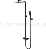 Zestawy prysznicowe - Omnires Sacramento zestaw prysznicowy czarny SC2344BL - miniaturka - grafika 1