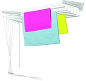 Suszarki na ubrania - Casabriko casabriko stojak na pranie do ściany i sufitu, Bianco, 160 cm 67916 - miniaturka - grafika 1