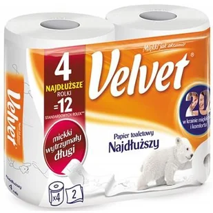 Velvet Care Najdłuższy Papier toaletowy 4 rolki - Papier toaletowy - miniaturka - grafika 3