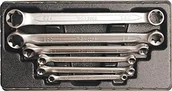 Klucze i nasadki - BGS podwójny klucz oczkowy komplet do śrub profil nasadowy E zewnętrzne, E6 x E8-E20 X E24, 6-częściowy, 2268 2268 - miniaturka - grafika 1