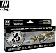 Kolejki i akcesoria - Vallejo Zestaw Air War 8 farb - Soviet / Russian colors Mig-23 "Flogger" from 70's to 90's Vallejo 71606 - miniaturka - grafika 1