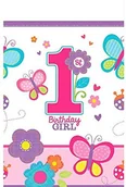 Kinder party - AMSCAN dekoracje z okazji 1. urodzin, zestaw dla dziewczynki 572422 - miniaturka - grafika 1