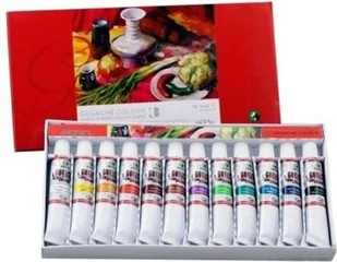 Maries Gwasze Farby Gwasze 7312 B 12 Kolorów 12 Ml 6901893420125 - Pozostałe akcesoria dla plastyków - miniaturka - grafika 4