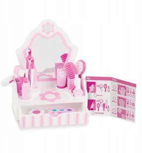 Melissa&Doug Domowy salon piękności - toaletka z lustrem 13026 - Zabawy w naśladowanie dorosłych - miniaturka - grafika 4