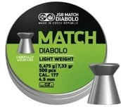 Amunicja do wiatrówek - JSB Śrut 4,49mm Match Light 500szt. + darmowy zwrot (EX449.MAT.LIGHT) EX449.MAT.LIGHT - miniaturka - grafika 1