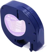 Papier do drukarek - Dymo 12267 LetraTag 12mm x 4m, czarny druk / przezroczysty podkład, taśma zamiennik - miniaturka - grafika 1