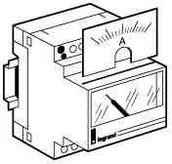 Liczniki energii elektrycznej - Legrand 004610 skala pomiarowa 0  50 A 004610 - miniaturka - grafika 1