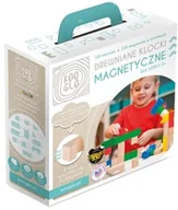 Klocki - Kooglo Drewniane Klocki Magnetyczne Mega Color 100 szt 338 magnesów K30100C - miniaturka - grafika 1