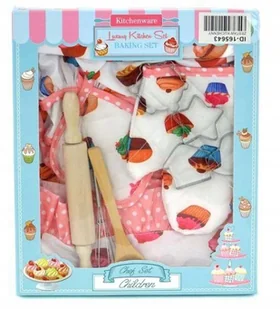 Zestaw kuchenny do pieczenia akcesoria fartuszek - Zabawki AGD - miniaturka - grafika 2