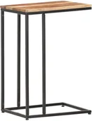 Ławy i stoliki kawowe - vidaXL vidaXL Stolik boczny w kształcie C, 35x45x65 cm, lite drewno sheesham - miniaturka - grafika 1