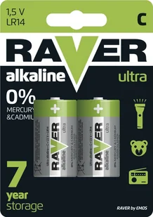 RAVER Emos Bateria alk. LR14 B7931 B2 - Baterie i akcesoria RAVER Emos Bateria alk. LR14 B7931 B2 - Baterie i akcesoria - miniaturka - grafika 3