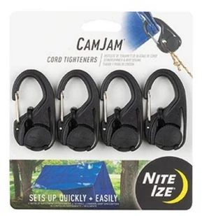 Nite Ize Klamra biwakowa CamJam Cord Tightener 4 sztuki NCJ-01-4R3 - Akcesoria turystyczne Nite Ize Klamra biwakowa CamJam Cord Tightener 4 sztuki NCJ-01-4R3 - Akcesoria turystyczne - miniaturka - grafika 1