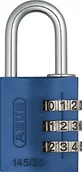 Kłódki - Abus ABUS  145/30 Kłódka 30 MM BLUE połączenie z aluminiowego 46577  Abu... 14530BLU - miniaturka - grafika 1
