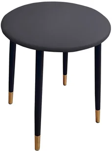 Taboret TRIX D23 szary podstawa czarna/złota - Taborety i hokery - miniaturka - grafika 2