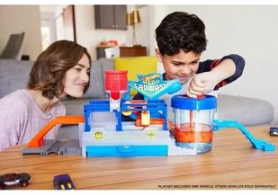 Mattel City. SuperMyjnia samochodowa + auto zmieniające kolor - Samochody i pojazdy dla dzieci - miniaturka - grafika 11