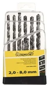 Wiertła - CONDOR Zestaw wierteł szlifowane do metalu 2mm,2,5mm,3mm,3,5mm,4mm,4,5mm,5mm,5,5mm,6mm,6,5mm,7mm,7,5mm,8mm 13szt - miniaturka - grafika 1