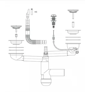 Deante Syfon Space Saver Lux do zlewozmywaków stalowych 1,5 i 2-komorowych ZXY 9914) _ ZNALAZŁEŚ TANIEJ$557 ZADZWOŃ 523-975-159 - Syfony - miniaturka - grafika 3