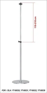 Yato STATYW DO PROMIENNIKÓW PODCZERWIENI STAL NIERDZEWNA - Ogrzewanie przenośne - miniaturka - grafika 4