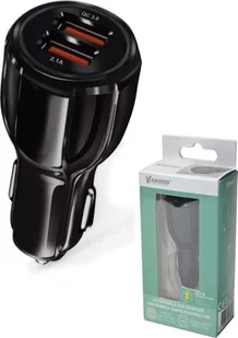 VAKOSS Ładowarka samochodowa TP-3273UK 2xUSB, 5.2A, DC 12-24V czarna TP-3273UK - Ładowarki samochodowe - miniaturka - grafika 2