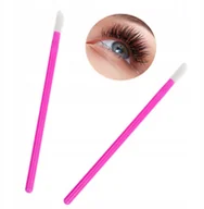 Sztuczne rzęsy i akcesoria - Aplikatory welurowe do rzęs ust Różowe (50szt) - miniaturka - grafika 1