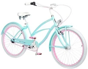 Plumbike Rower miejski La Donna Vicky 3B 26 cali damski Miętowo-różowy Raty - Rowery - miniaturka - grafika 3