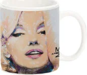 Kubki - NoName kubek Marilyn Monroe 470 ml ceramiczny biały twm_951361 - miniaturka - grafika 1