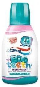 Aquafresh Aquafresh My Big Teeth Płyn do płukania dla dzieci 6+ Fruity 300ml 607499 - Płyny do płukania jamy ustnej - miniaturka - grafika 4