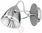 Lampy ścienne - Spotlight Kinkiet LAMPA ścienna OPRAWA LED metalowa OLIVER 5109127 satyna Chrom - miniaturka - grafika 1