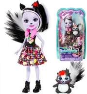 Lalki dla dziewczynek - Enchantimals Lalka Sage Skunk + Skunks Caper FXM72 - miniaturka - grafika 1