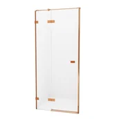 Ścianki i drzwi prysznicowe - New Trendy Drzwi prysznicowe uchylne lewe 140 cm EXK-3543 Avexa Copper Brushed EXK-3543 - miniaturka - grafika 1