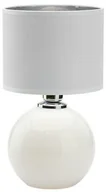 Lampy stojące - TK Lighting Lampa nocna do sypialni PALLA WHITE/SILVER śr. 20cm E27 biały srebrny TK5066 - miniaturka - grafika 1