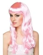Boland peruka ściska, jeden rozmiar, jasnoróżowy - Dodatki do strojów karnawałowych - miniaturka - grafika 4