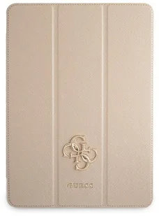 Guess Etui na tablet Etui GUIC12PUSASGO Apple iPad Pro 12.9 2021 5 generacji Book Cover złoty/gold Saffiano Collection GUE1237GLD - Etui do tabletów - miniaturka - grafika 3