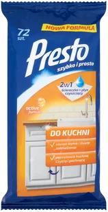 Presto Ściereczki nawilżane do czyszczenia kuchni 72 szt. (51688406) - Inne artykuły czyszczące - miniaturka - grafika 2