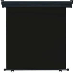vidaXL Markiza boczna na balkon, 170 x 250 cm, czarna vidaXL - Markizy - miniaturka - grafika 2