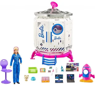 Mattel Stacja kosmiczna Zestaw + Lalka Space Discovery GXF27 GXF27 - Lalki dla dziewczynek - miniaturka - grafika 2